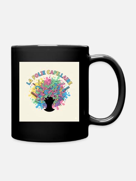 The Colorful Hair Madness - Full Colour Mug - black