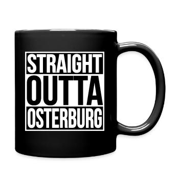Straight Outta Osterburg - Tasse einfarbig - Schwarz - Rechts