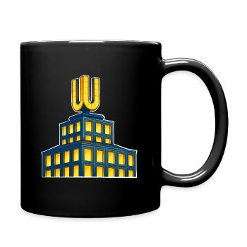 Dortmund U - Tasse einfarbig - Schwarz - Rechts