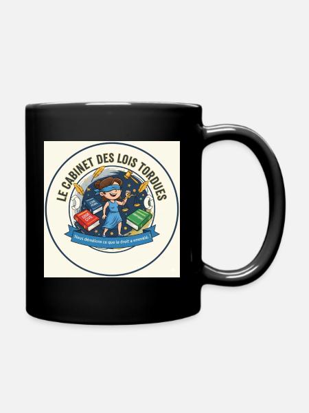 Le Cabinet des Lois Torbudes - Mug uni - noir