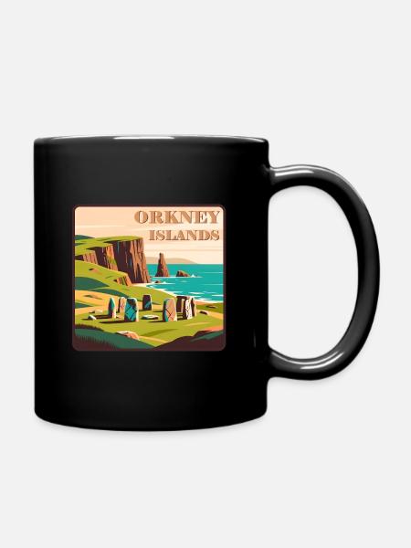 Orkney Islands Schottland - Tasse einfarbig - Schwarz