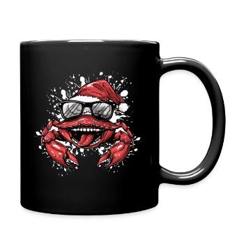 Crabe Crabe Noël Drôle - Mug uni - noir - Droite