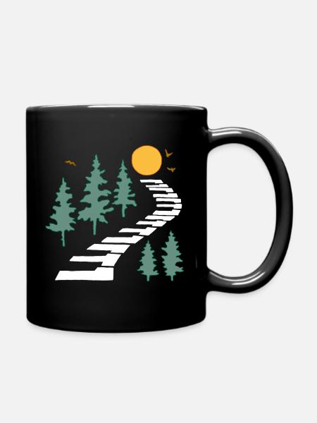 Le chemin musical - Mug uni - noir