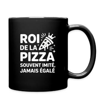 King of pizza crowned - Full Colour Mug - black - Right