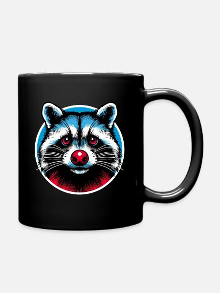 Racoon - I came to stay - Tasse einfarbig - Schwarz