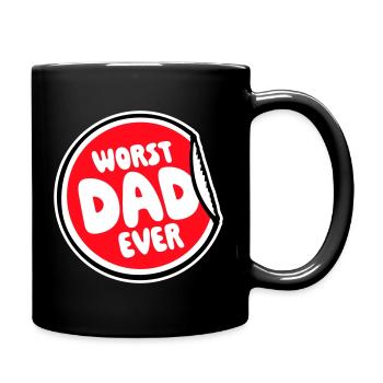 Le pire papa de tous les temps Drôle Sarcastique Papa pour la fête des pères - Mug uni - noir - Droite