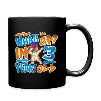 3rd Birthday Graffiti - Full Colour Mug - black - Right
