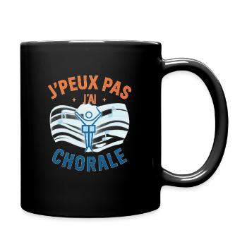 Ich kann keinen Chor haben - Tasse einfarbig - Schwarz - Rechts