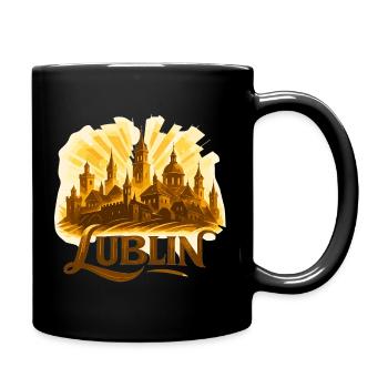 Lublin Gateway to the East Poland Polska Gold Gift - Full Colour Mug - black - Right