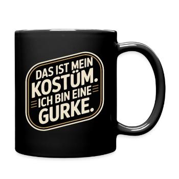 Concombre C’est mon concombre Costume Carnaval Carnaval - Mug uni - noir - Droite