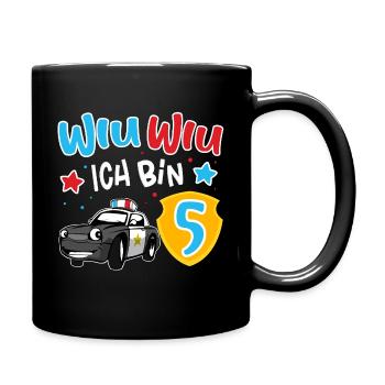 5e anniversaire de la police - Mug uni - noir - Droite