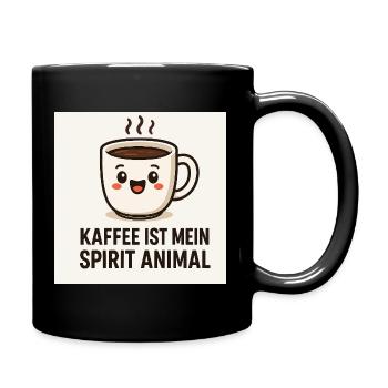 Coffee is my spirit animal - Full Colour Mug - black - Right