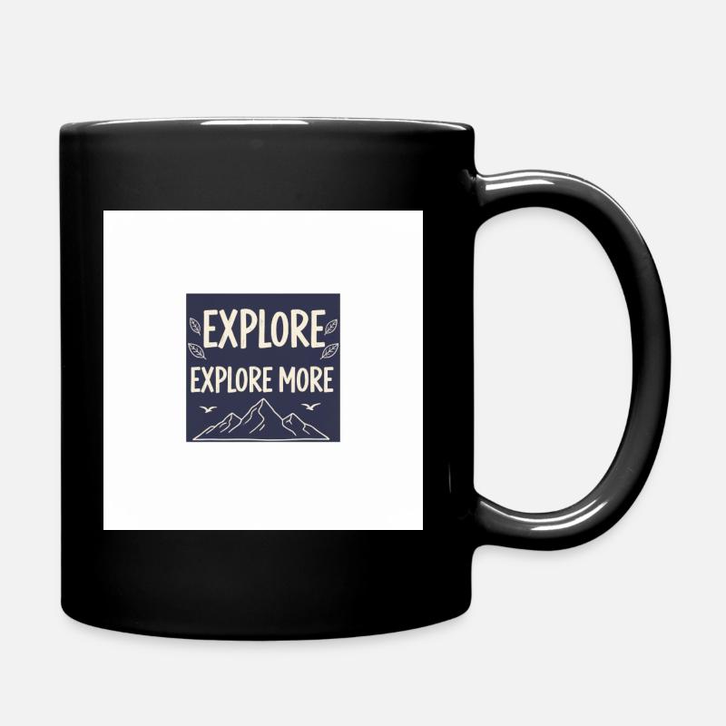 Découvrez plus d’aventures en montagne - Mug uni - noir