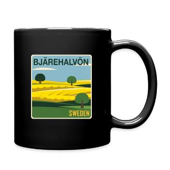 Bjärehalvön Swedish countryside - Full Colour Mug - black - Right