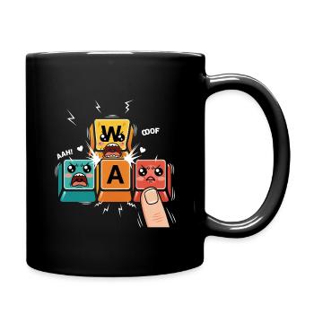 WASD Gamer Kawaii - Full Colour Mug - black - Right