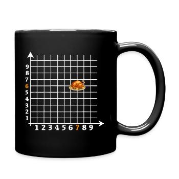 Roast Coordinates Six Seven Meme - Full Colour Mug - black - Right