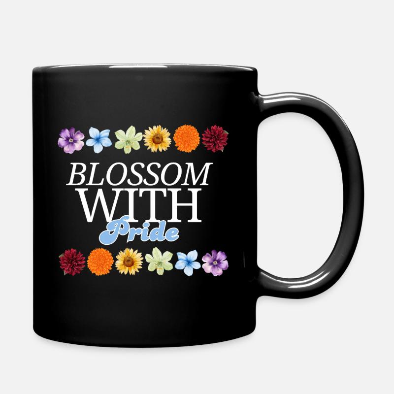 Fleurir avec fierté - Mug uni - noir