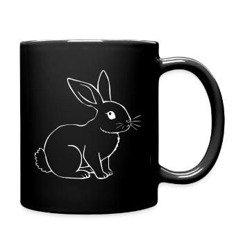 Rabbit Bunny Bunny Dwarf Rabbit Gift - Full Colour Mug - black - Right