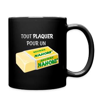 Nahout-Butter - Tasse einfarbig - Schwarz - Rechts