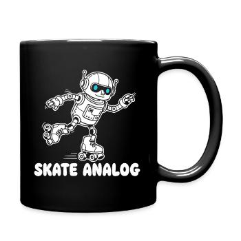 Roboter Skate Analog - Tasse einfarbig - Schwarz - Rechts