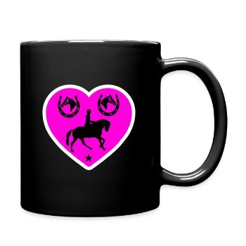 horses - Full Colour Mug - black - Right