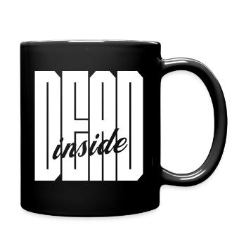 Dead Inside fettes Logo - Tasse einfarbig - Schwarz - Rechts