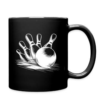 Boule de bowling magique en route pour la victoire - Mug uni - noir - Droite