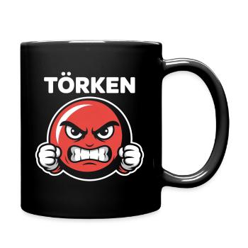 Drôle Dire Törken Dessin animé Drôle Dinde Mème - Mug uni - noir - Droite