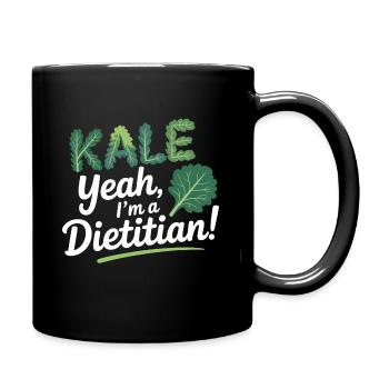 Diététiste experte en sciences alimentaires Vêtements - Mug uni - noir - Droite