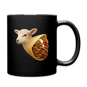 Lamb kebab | Reduced meat consumption - Full Colour Mug - black - Right