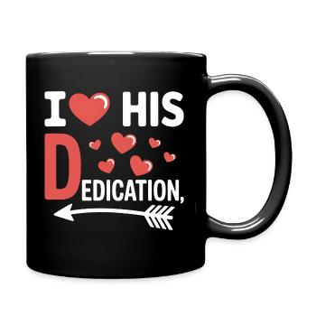 J’aime son dévouement, son partenaire d’amour drôle Spruc - Mug uni - noir - Droite