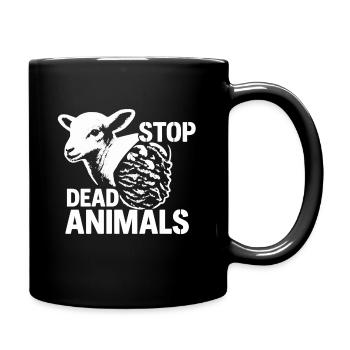 Bien-être animal | Arrêter les animaux morts mouton graphique - Mug uni - noir - Droite