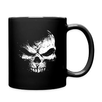 Evil Skull – Dark Grinning Beast - Full Colour Mug - black - Right