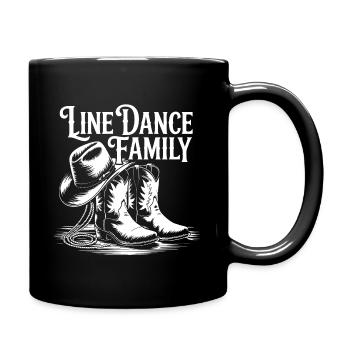 Line Dance Family - Full Colour Mug - black - Right