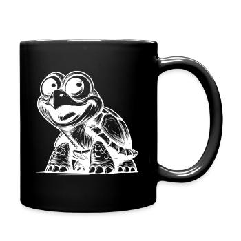 Bébés tortues aux grands yeux - Mug uni - noir - Droite