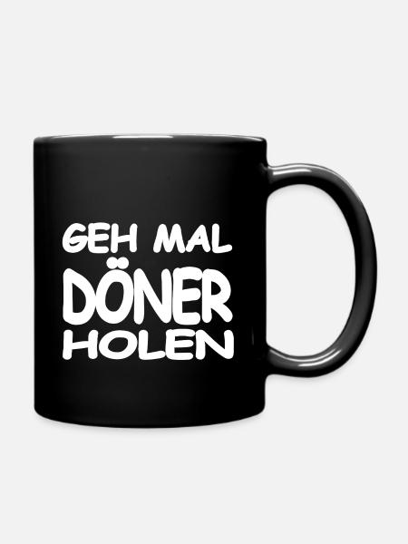 Döner - Tasse einfarbig - Schwarz