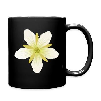 Fleurs délicates de Vénus attrape-mouches en pastel - Mug uni - noir - Droite