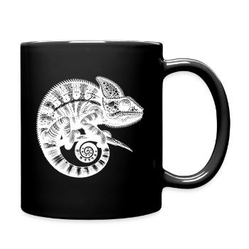 Tropenfreund mit Stil - Tasse einfarbig - Schwarz - Rechts