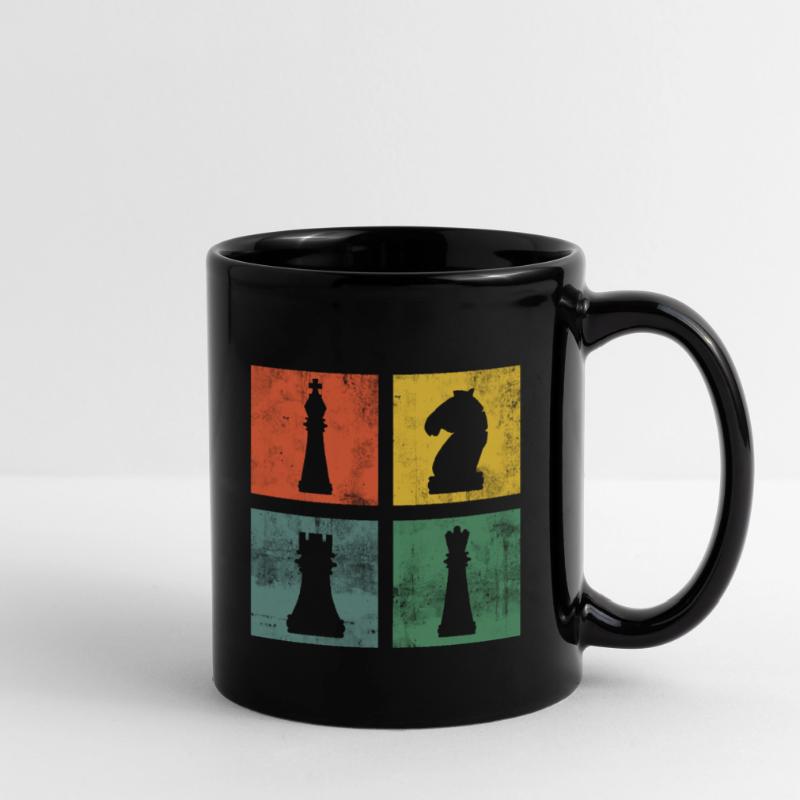Échecs Pièces d’échecs Joueurs d’échecs Mug uni
