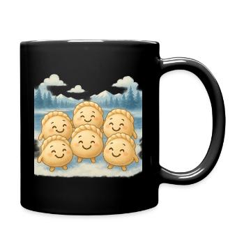 Pelmeni Weiter Norden - Tasse einfarbig - Schwarz - Rechts
