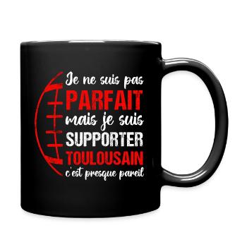 Supporter toulousain cadeau rugby Toulouse - Mug uni - noir - Droite