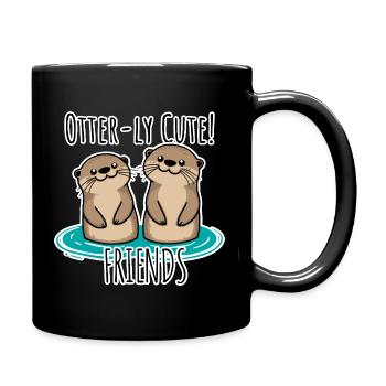 Otterly Cute! Lustiges Freundschafts-Teil für BFF - Tasse einfarbig - Schwarz - Rechts