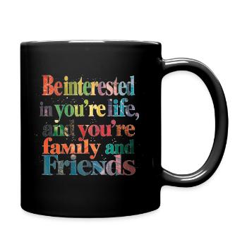 Be Inspired Life Family Friends - Full Colour Mug - black - Right