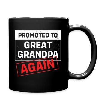 Opi Großvater Enkel Enkelkind Opa - Tasse einfarbig - Schwarz - Rechts