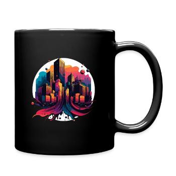 Néon urbain dans un style surréaliste - Mug uni - noir - Droite