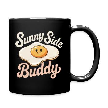 fried egg - Full Colour Mug - black - Right