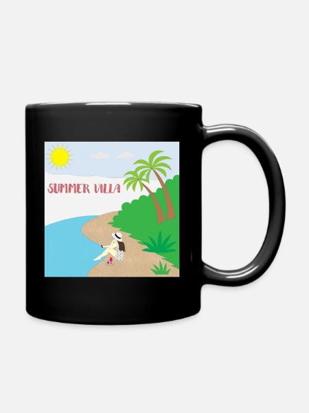 Summer-villa - Full Colour Mug - black