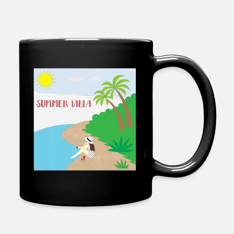 Summer-villa - Full Colour Mug - black