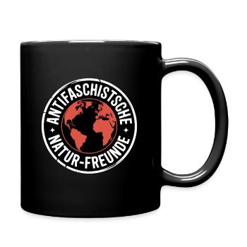 Anti-Fascist Nature Friends - Against the Right - Full Colour Mug - black - Right