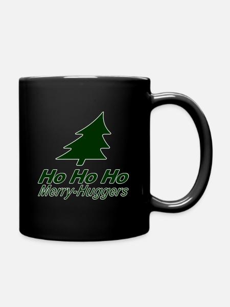 It's christmas again, you Merry-Huggers! - Full Colour Mug - black